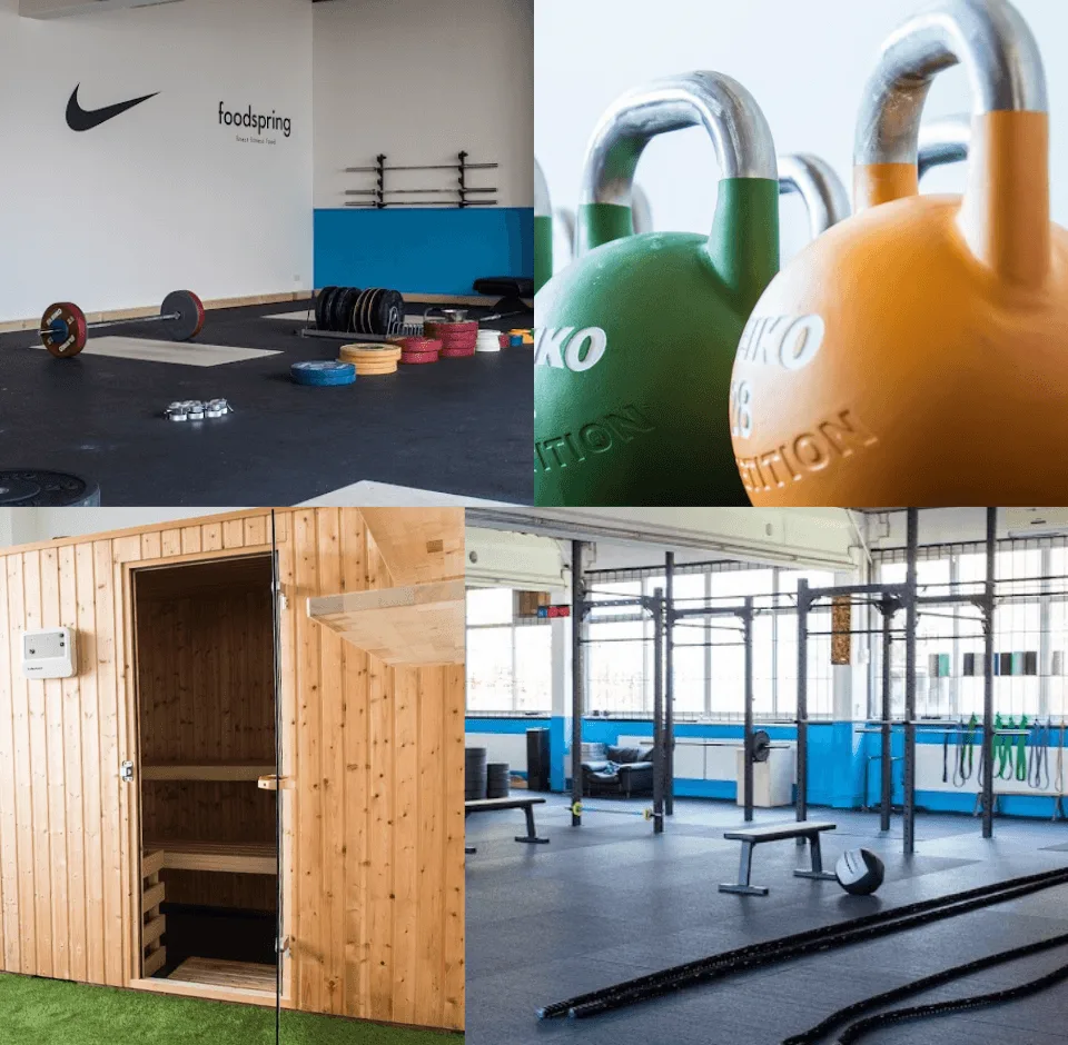 Trainingsbereich · Einhundert Prozent Fitness Mannheim