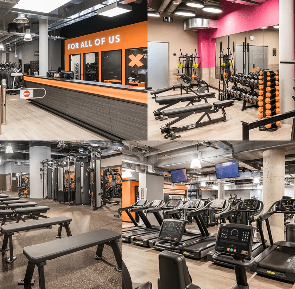 Trainingsbereich · FitX Fitnessstudio München