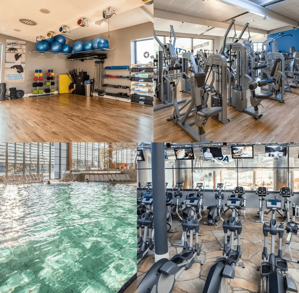Trainingsbereich · Actic Fitness im Badeland Wolfsburg