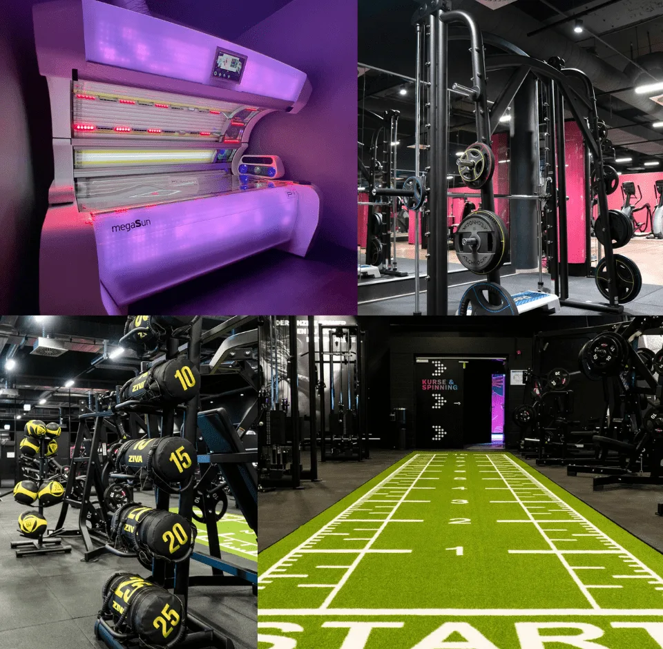 Trainingsbereich · All for One Fitness Center