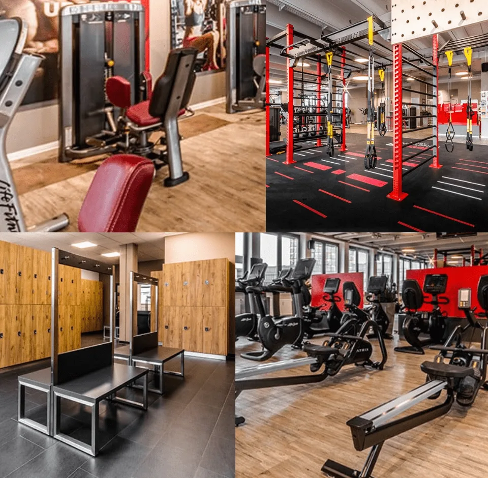 Trainingsbereich · Clever Fit Fitnessstudio München-West
