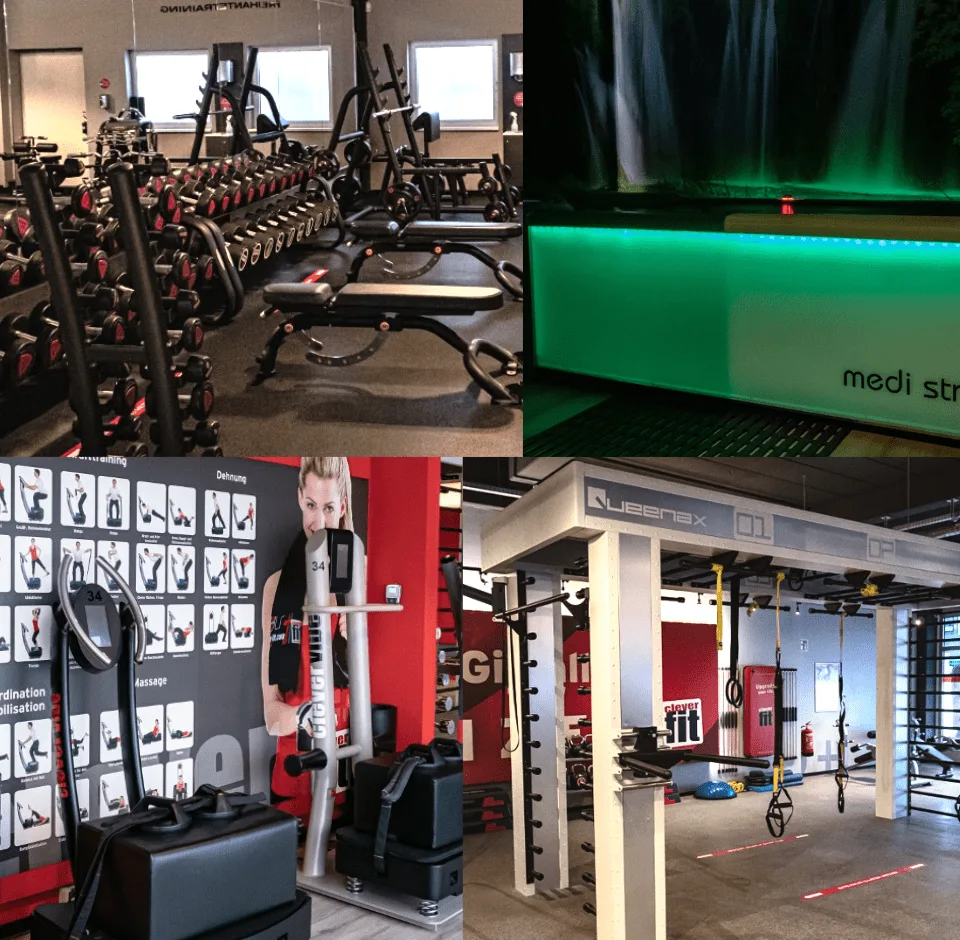 Trainingsbereich · Clever Fit Fitnessstudio Rostock-Ost