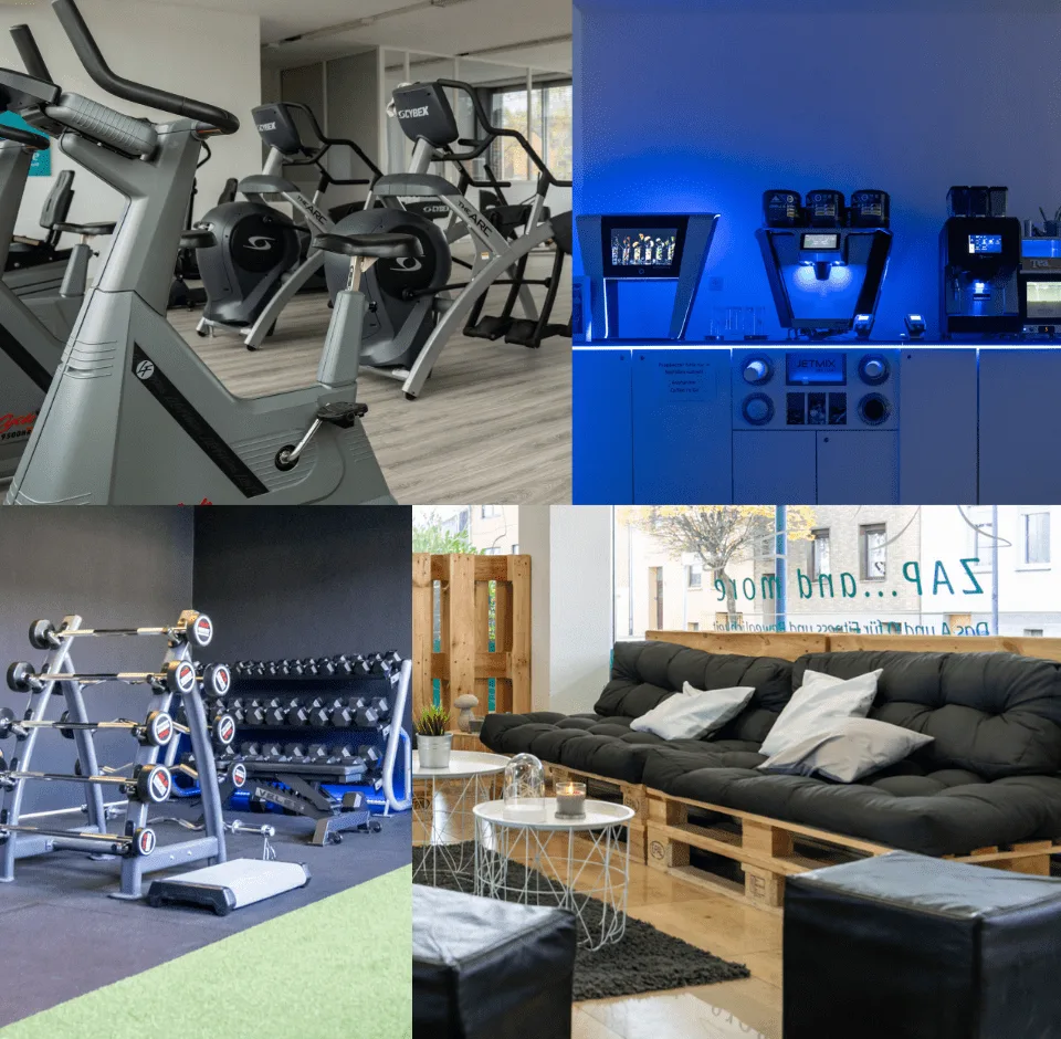 Trainingsbereich · ZAP and More The Fitness lounge for Ladies