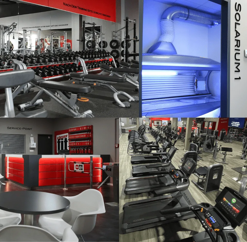 Trainingsbereich · Clever Fit Fitnessstudio Emsdetten