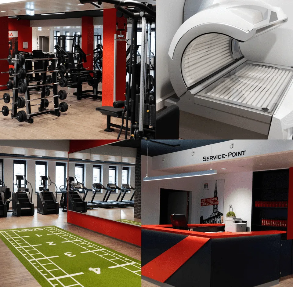 Trainingsbereich · Clever Fit Fitnessstudio Wien Leopoldstadt