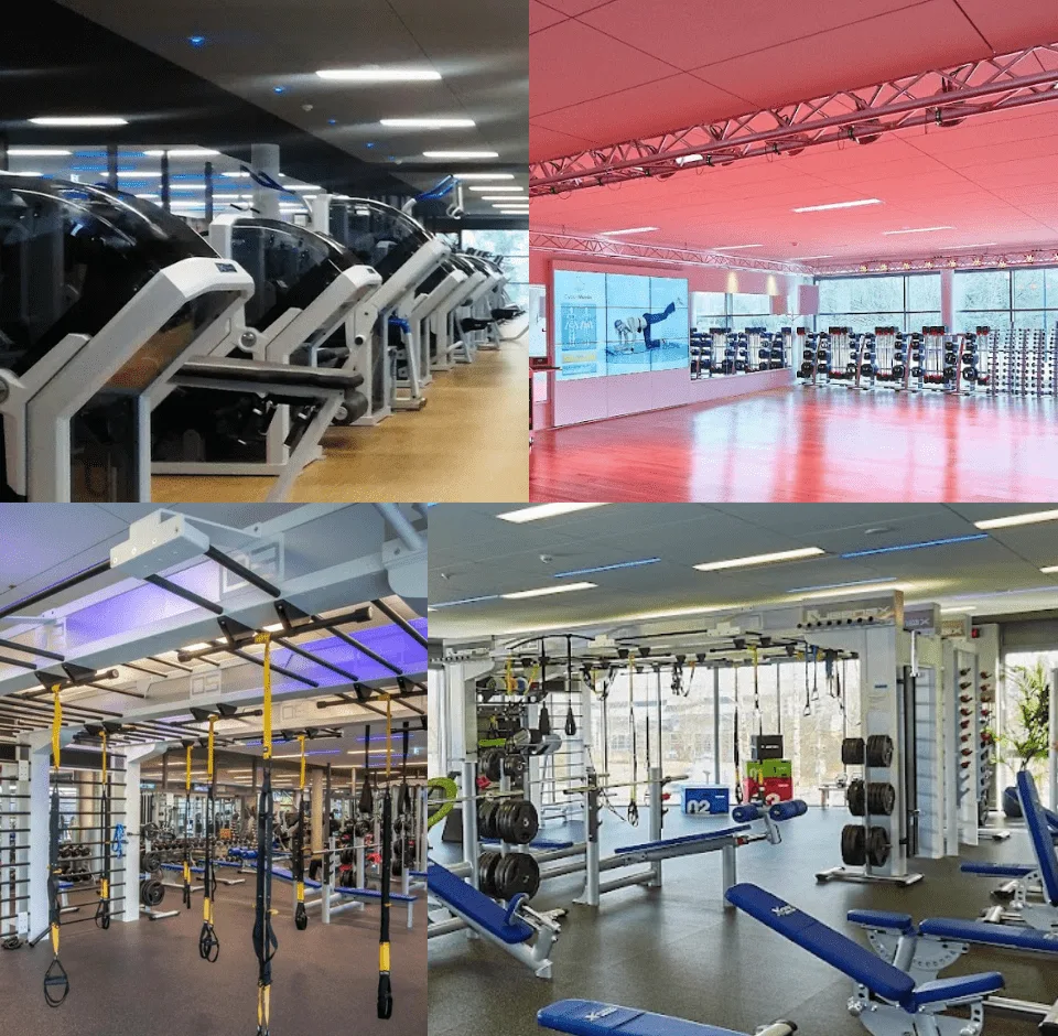 Trainingsbereich · Fitnessstudio mit Schwimmbad: X-Force Sports Club Nettebad