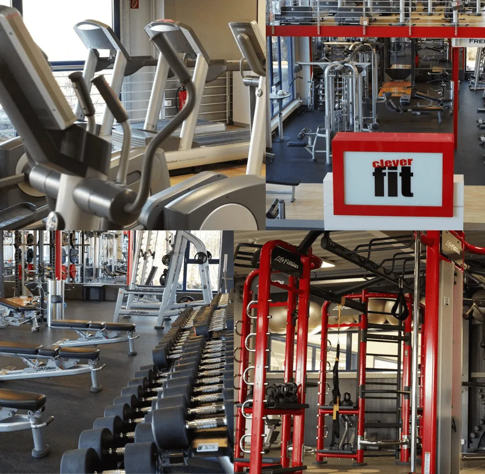 Trainingsbereich · Clever Fit Fitnessstudio Ibbenbüren