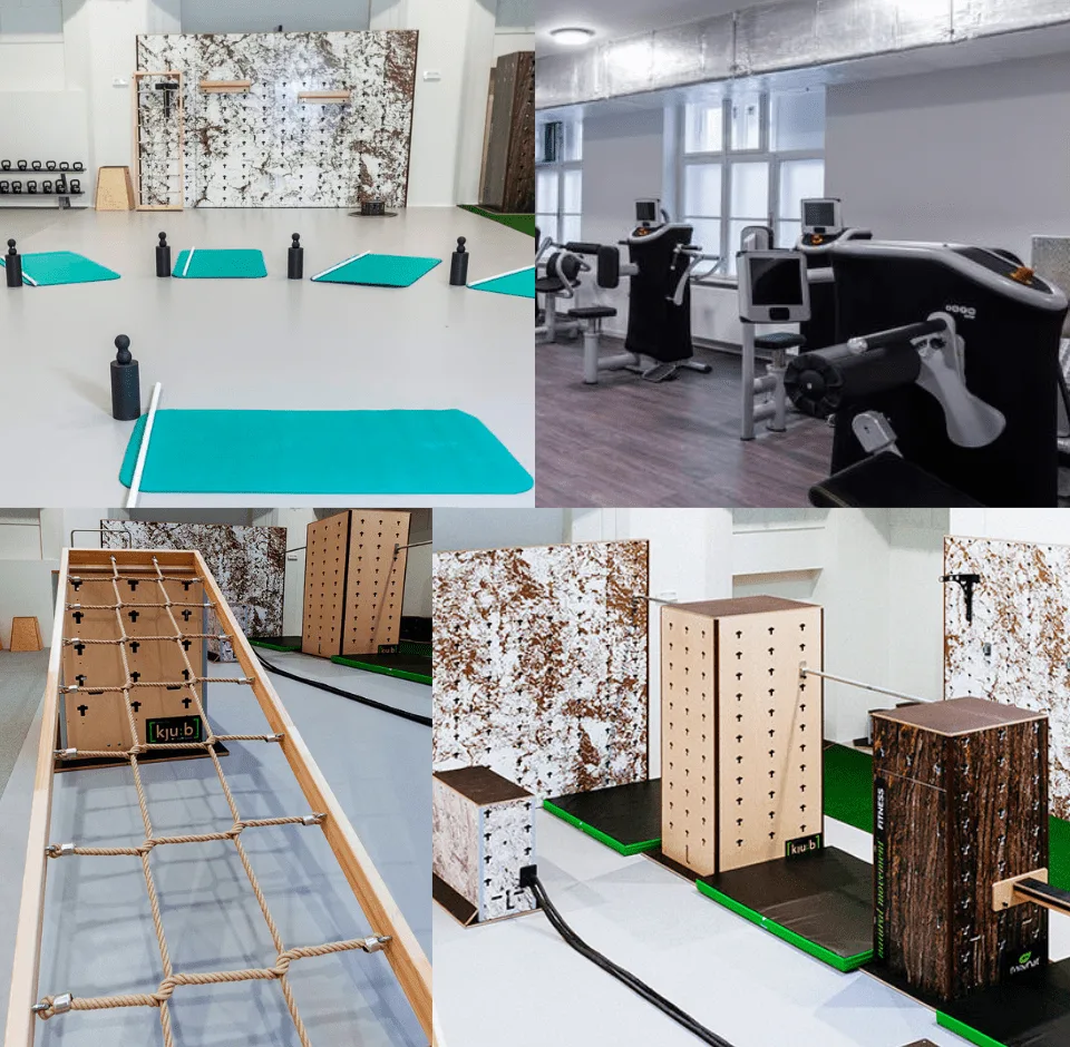 Trainingsbereich · Sporthalle Wien, Medical Training, Cross Training, Fitness