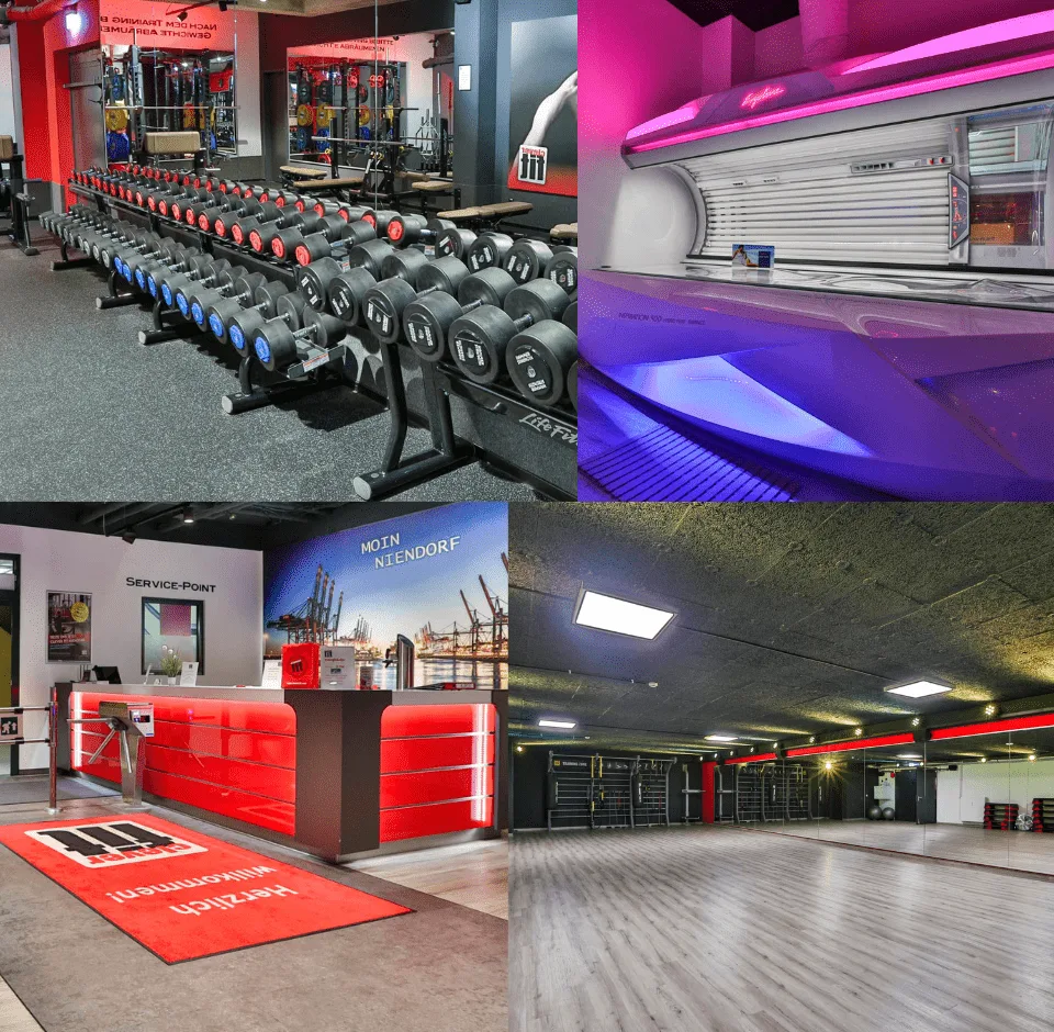 Training area · Clever Fit Fitnessstudio Hamburg Niendorf Hamburg